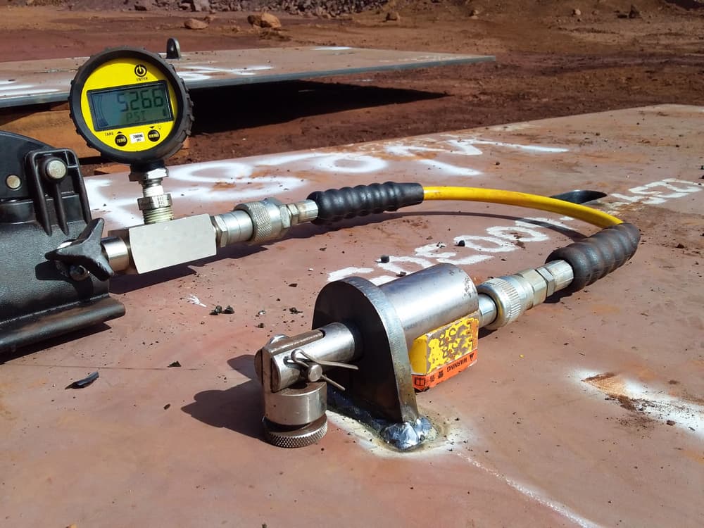 Pressure equipment prepared for an industrial integrity inspection