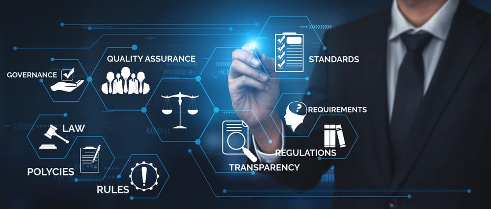 Quality assurance and standards training concept