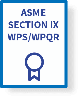 ASME Section IX WPS and WPQR certification