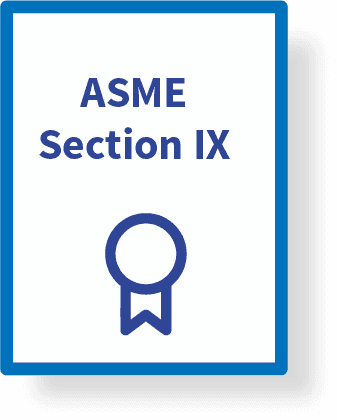 ASME Section IX certification